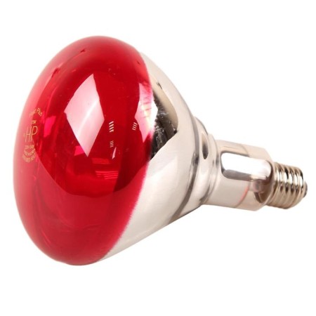 Infrared lamp, 175 b, e27, R125, hardened glass, red, jk lighting,