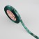 Satin tape "Snowflakes", 10 mm, 23 ± 1 m, green color No. 56