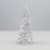 New Year's candle "Christmas tree" 10x5cm, silver
