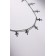 Metallica chocker crosses, silver color, l = 30 cm