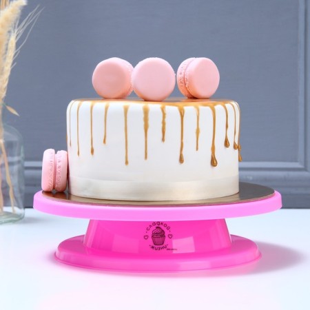Cake stand rotating "sweet life", d = 27.5, pink color-6