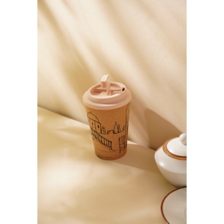 A glass with a cork sl Home “Tira”, 350 ml, 9.5 × 9.5 × 14.5 cm, beige color-8