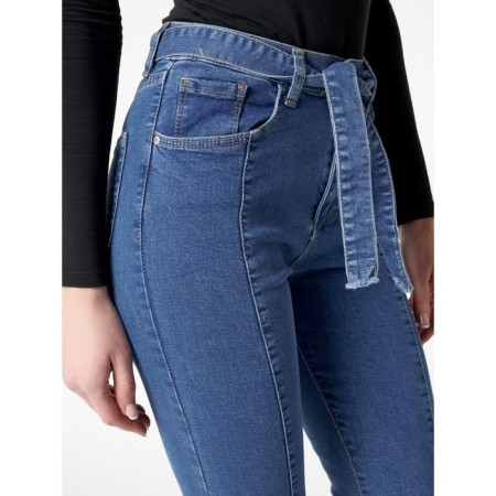 Jeans narrowed to the bottom of women's blue, size 42-44-10