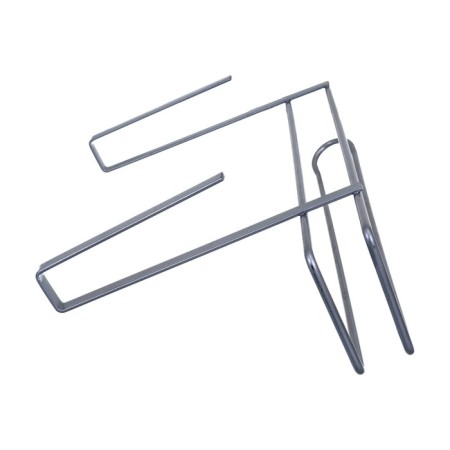 Clue paper towel holder, suspended, with hooks under a shelf of 2.5 cm, silver-3