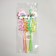 Pipe for cocktail "Clouds and Rainbow" set 4 pcs, color mix