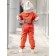 Set: Huds and Pants "College", height 110 cm, color orange color