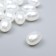 A set of plastic beads, 9x7 mm, 100 pcs/unit (white)