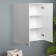 Bathroom hinged cabinet, two shelves, 60 x 24 x 80 cm