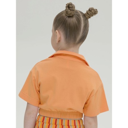 Jumper for girls, height 104 cm, orange color-3