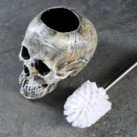 Skull stand "Skull" 16x15x22cm (Yershik n/steel)-6