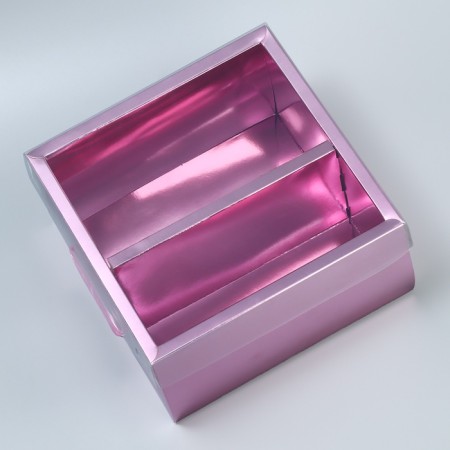 Gift folding box, packaging, "pink", 20 x 20 x 10 cm-4