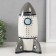 Piggy bank Ceramics "Rocket" 16.5x16.5x24 cm