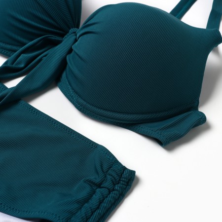 Separate female swimsuit, green color, size 58-1