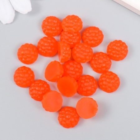 DECOR for creativity PVC "Half of raspberries" set of 20 pcs 1.1x1.1x0.6 cm-2