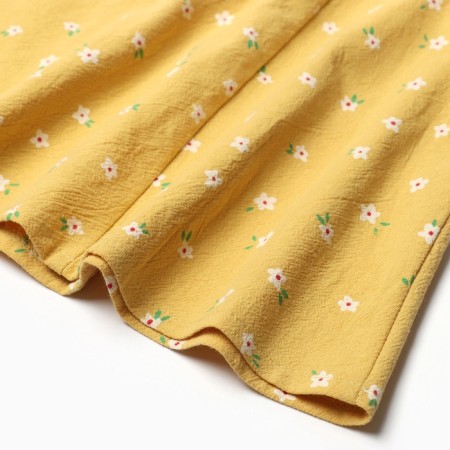Платье детское с воланами KAFTAN, р.30 (98-104), желтый-2
