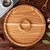 Menzhitsa Wooden "Slavyanskaya", 30 cm, with a cutting board and a saucer, an array of ash