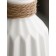 VAZE table "Geometry", h = 18 cm, white color, ceramics, 1 variety, Iran