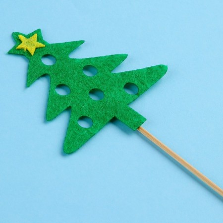 Skewers of felt "Christmas tree", set of 3 pcs.-2