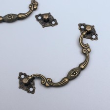 Handle for a casket metal (set 2 pcs) 9.5x4x0.5 cm
