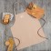 Apron Ethel Kitchen 60x70 cm, col. Beige, 100% HL, sarzha 220 g/m2