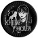 Disposable paper plate "Gloomy stery", set 6 pieces, 18 cm