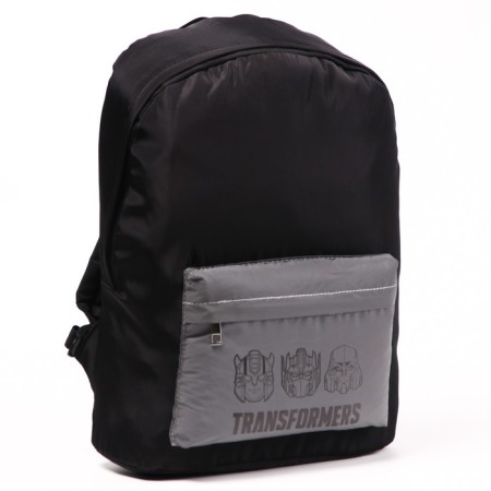 A backpack with a reflective pocket, 30 cm x 15 cm x 40 cm "robot", transformers-1