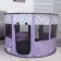 An animal aviary, a tent with a pattern, round, 90 x 55 cm, purple