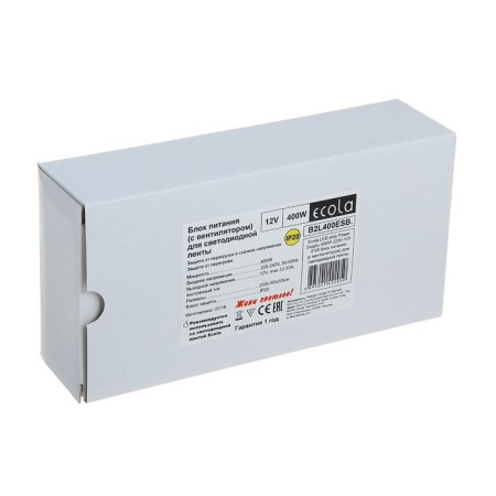Ecola power supply for 12 V LED tape, 400 W, IP20-3