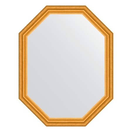 Mirror in the baguette frame, aged gold 67 mm, 72x92 cm