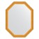 Mirror in the baguette frame, aged gold 67 mm, 72x92 cm