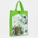 Button bag, outer pocket, green color