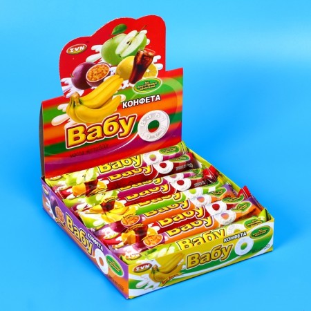 Candy "Vabu", Cola, Lemon, Apple, Marakuya, Banana, 25 g