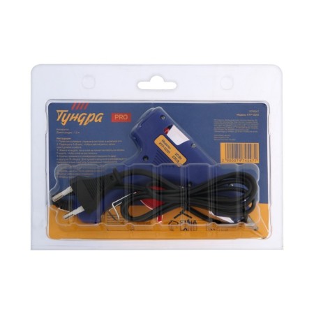 Glue pistol tundra tundra 20 watts, 220 V, switch, indicator, anticapap, 1.2 m, 7 mm-1