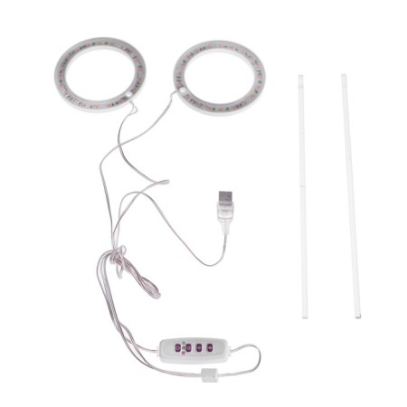 LED phytosvetnel, 4 watts, 5 c, in a pot, USB, full spectral, 2 circles-1