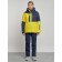 Ski costume female winter, size 42, yellow color