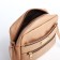 Cross-Bodi Bag on a zipper, beige color