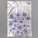 Gift bag of Santa Claus "Snowflakes", silver, 60 x 40cm