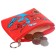 Ducky wallet, leatherette, on a zipper, 11.5 x 2.5 x 8 cm, spider-man