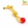Cable toy with needle ball, mix of flowers