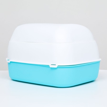 Domik toilet 43 x 32 x 28 cm, white-blue-1
