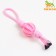 A wicker cable toy with a ball, up to 35 cm, up to 115 g, pink
