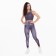 Female leggings, black and white color, size 52 (2xl)