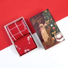 A set of New Year's women's socks KAFTAN 