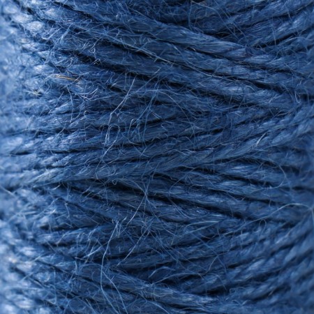 Yarn 100% juts "blue" 50 meters 4x4x10 cm-2