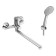 Santek Bus Bath mixer, long spout, with accessories, chrome