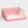 Confectionery box with PVC lid, packaging, "pink", 25 x 22.5 x 10 cm