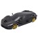 MASTO LAFERRARI machine, with light and sound, 1:24, black color with golden wheels