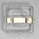 Luer with FDD "Luminar" 2XLED 106W 3000-6000K RGB Gold Gold 50x47x16cm
