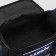 Sports bag with lightning, 3 outer pockets, long belt, black/blue color