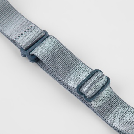 Textile straps, 1.5 cm, 37 cm, pair, gray color-1